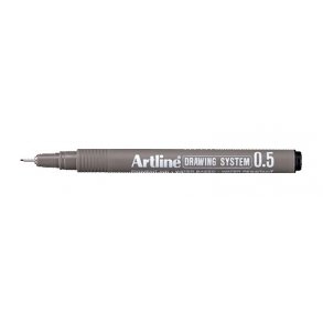 Tegnepen Artline Drawingpen, 0,5 mm sort