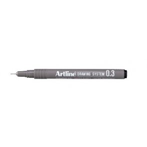 Tegnepen Artline Drawingpen, 0,3 mm sort