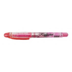 Tekstmarker penneform liquid, Pink - 12 stk