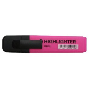Tekstmarker pink - 12 stk