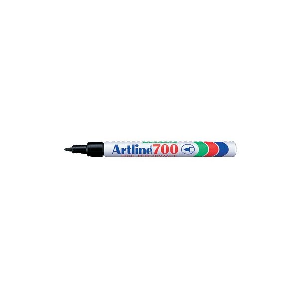 Marker Artline 700 sort perm. 0,7 mm 12 stk