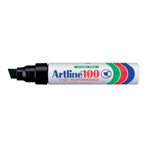 Marker Artline 100 sort perm. 7,5-12 mm 6 stk