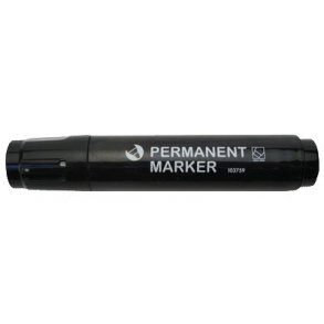 Marker permanent sort - 12 stk
