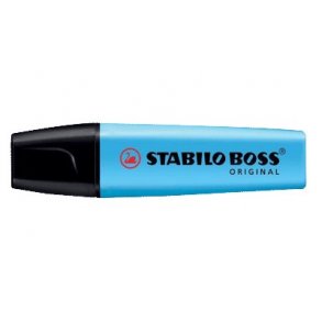 Tekstmarker Stabilo Boss, bl - 10 stk
