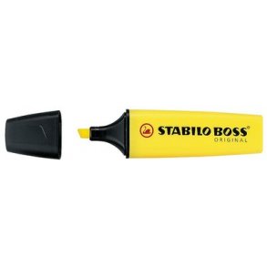 Tekstmarker Stabilo Boss, gul - 10 stk