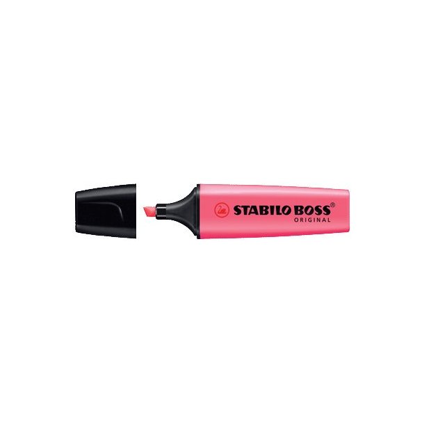 Tekstmarker Stabilo Boss, Pink - 10 stk