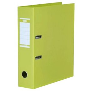Brevordner A4 Elba lime, 80mm Strong-line PVC-fri - 10 stk