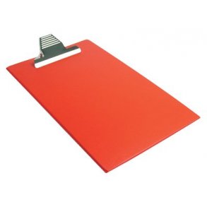 Clipboard A4 27353 rd, skriveplade m/kraftig klem