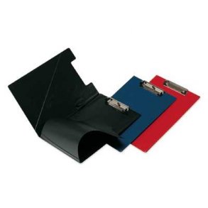 Clipboard folio bl�, m/kraftig klemme - 10 stk