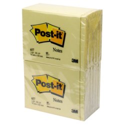 Post-it blok nr. 657, 76x102mm - 12 stk