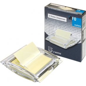 Dispenser info Z-notes klar, til str. 75x75 mm - 1 stk