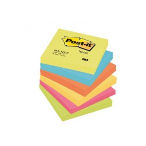 Post-it blokke 3M 76x76 mm - 6 stk
