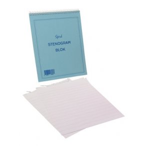 Stenogramblok u/midterstreg 80 blade 16x20,5 mm - 10 stk