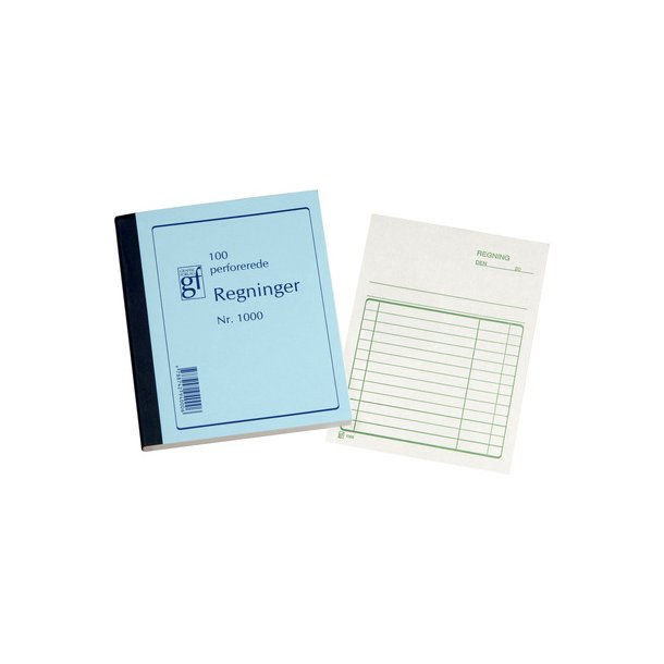 Regningsblok GF. 1000 108x150mm