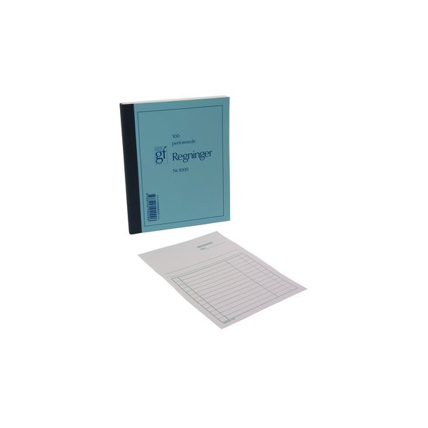 Regningsblok GF. 1000 108x150mm