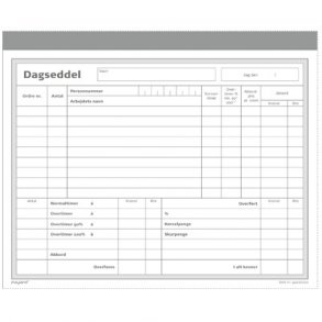 Dagseddel Mayland 200x148mm