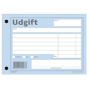 Udgiftsbilag bl Mayland 145x105mm