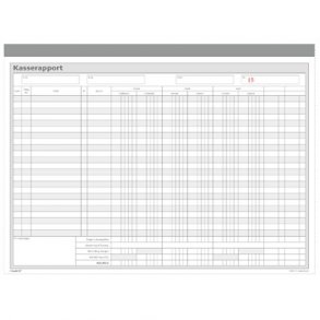 Kasserapport Mayland Kasse-bank-giro