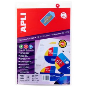 CD-Label APLI I/C/L, 117 mm. - 1 ske