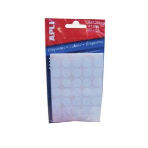 Etiket 13mm hvid - 1 pakke