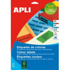 Etiketter grn 12x18 mm - 1 pakke