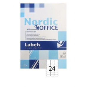 NOA etiket 33,9x63,5mm Laser-kopi-inkjet