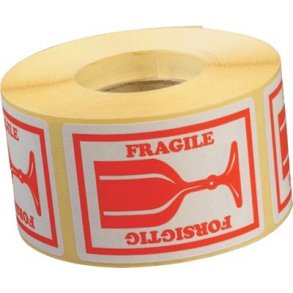 Etiketter 46x65mm fors.glas, - 1000 stk.