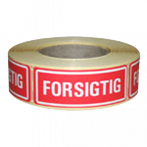 Forsigtig Etiketter - 24x66mm
