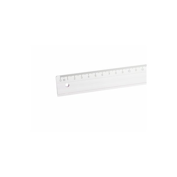 Lineal Linex skolelineal klar plast  1 stk