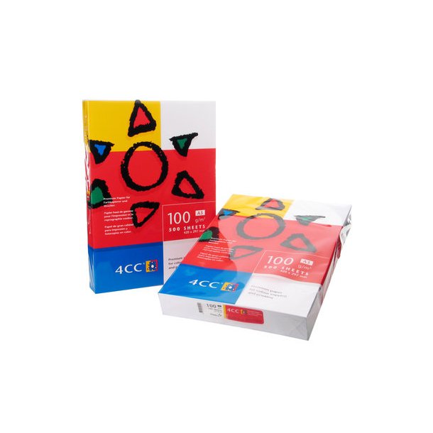 Kopipapir A3 100g 4CC (500) til farvekopi+laser