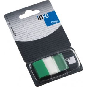 Indexfane grn, 25x43 mm - 50 ark