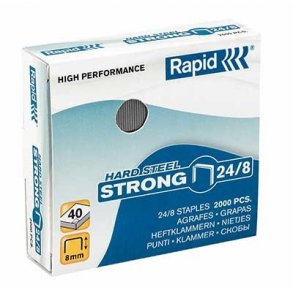 Hfteklammer 24/8 Rapid, kobber (2000) - 1 ske