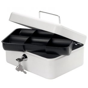 Pengekasse 200x160x90mm hvid - 1 stk