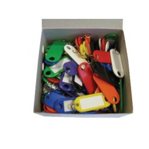 Ngleskilt plast ass - 100 stk