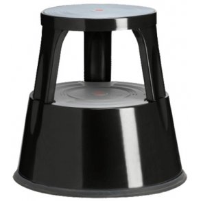 Elefantfod Twin Steel, Metal Sort - 1 stk