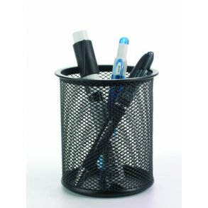 Pennebger flettet metal sort - 1 stk