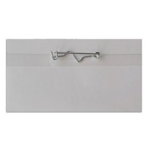 Kongresmrker 30x70 mm., m/nl m/indstik - 50 stk.