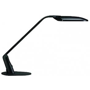Unilux Duo lampe m/ fod, sort - 1 stk