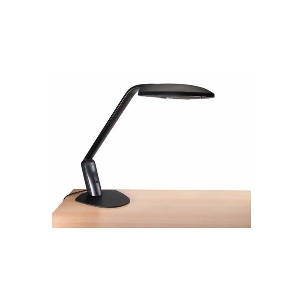 Unilux Duo lampe m/ fod, sort - 1 stk