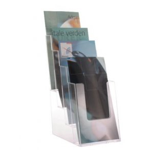 Brochure-holder Taymar M65, bordmodel 4 fag - 1 stk