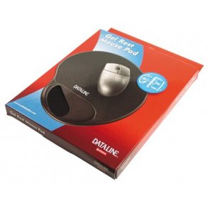 Musemtte Gel sort, 225x250x19mm - 1 stk