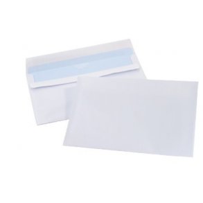 Kuverter M5 lukl. hvid 1465, 90g - 500 stk