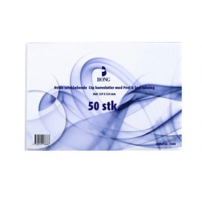 Kuverter C4 lukl. 80g - 50 stk
