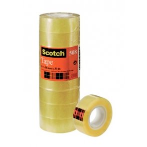 Tape Scotch 15mm x 33m, Transperant -10 ruller