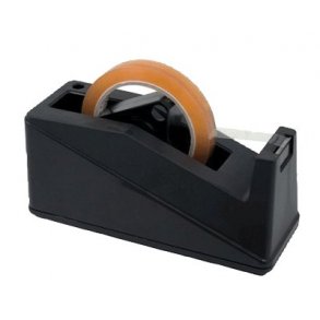 Tapedispenser office 25x66 mm, sort - 1 stk