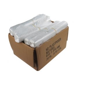 Affaldsposer 50 ltr. 60x85 cm, Klar 7 my - 1 rll