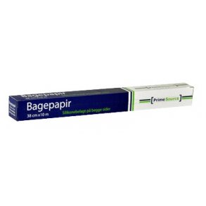 Bagepapir 38 cm x 10 m, siliconebehandlet - 1 rulle 