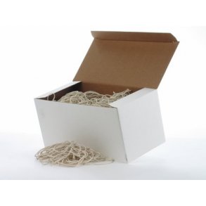 Gummibnd hvid nr. 18, 80 x 1,7 mm - 1000 gr.