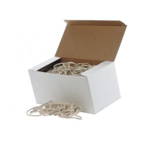 Gummibnd hvid 5x220 mm - 500 gr.