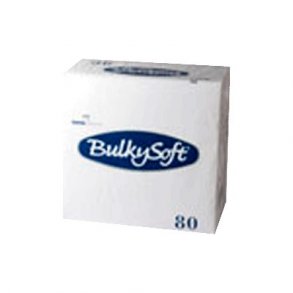 Servietter 33x33 cm 3-lags, Hvid 1/8 fals - 80 stk